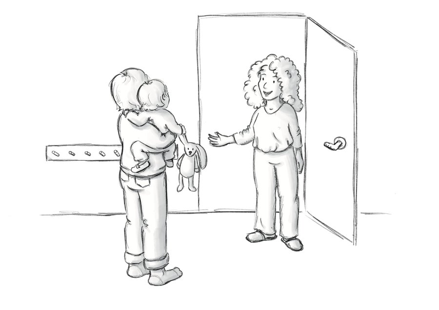 Illustration Partizipatorische Eingewöhnung